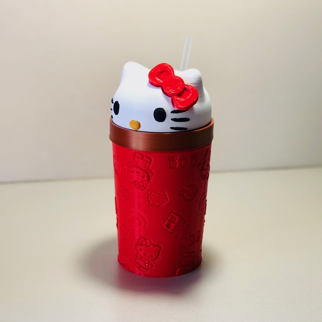 Vaso milkshake hello kitty