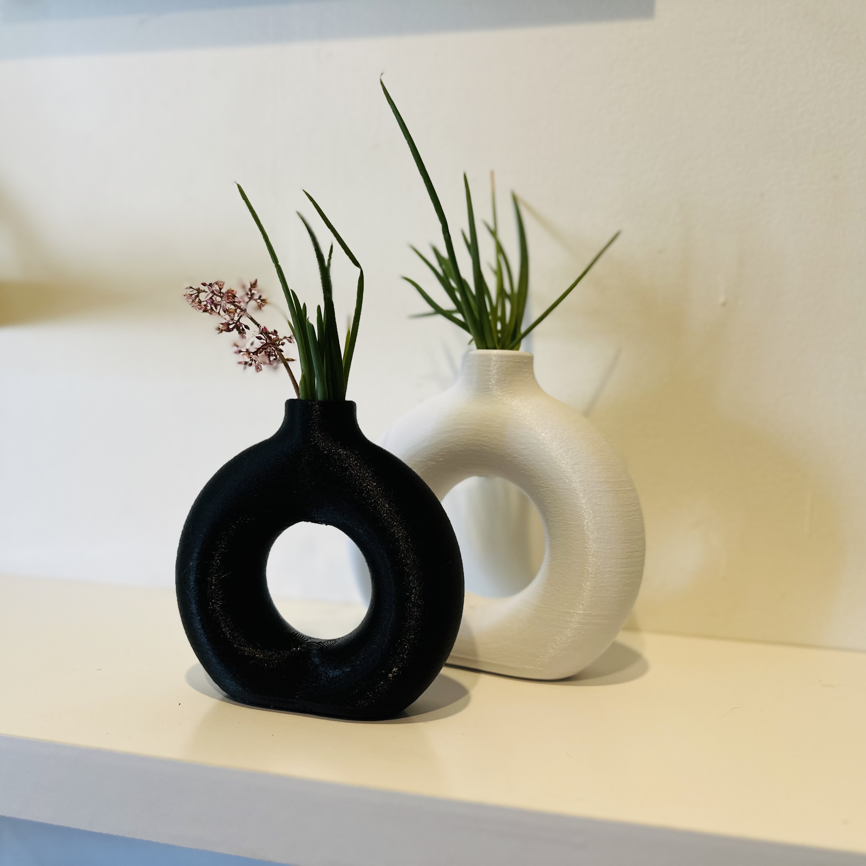 Florero decoración donut