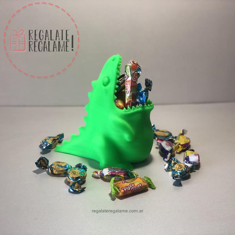 Caramelera dinosaurio boca