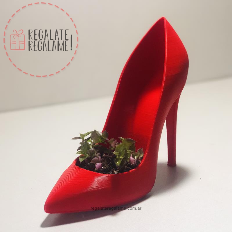 Maceta zapato de taco